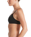 Nike Swim Women's Solid Essential Racerback Bikini Top Black