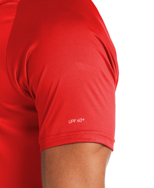 
                      
                        Nike Swim Men's Solid Short-Sleeve Hydroguard Swim Shirt University Red
                      
                    