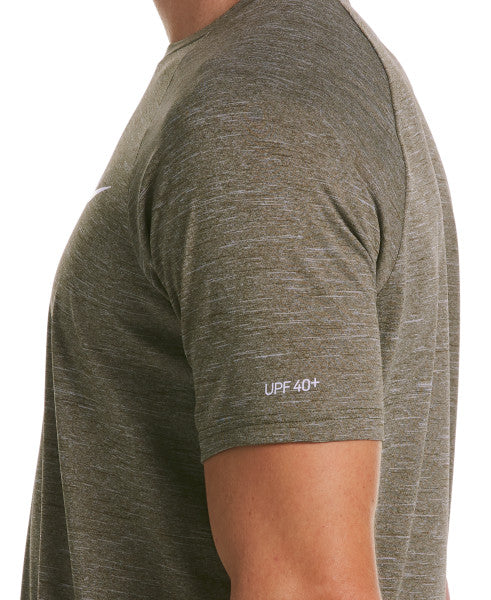 
                      
                        Nike Swim Men's Heather Short-Sleeve Hydroguard Medium Olive
                      
                    