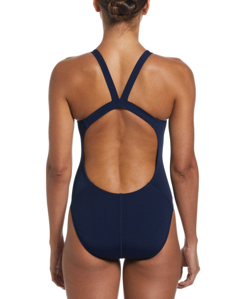 Nike Swim Women's Hydrastrong Fastback One Piece Midnight Navy