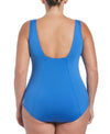 Nike Swim Women's Plus Size Essential U-Back One Piece Pacific Blue