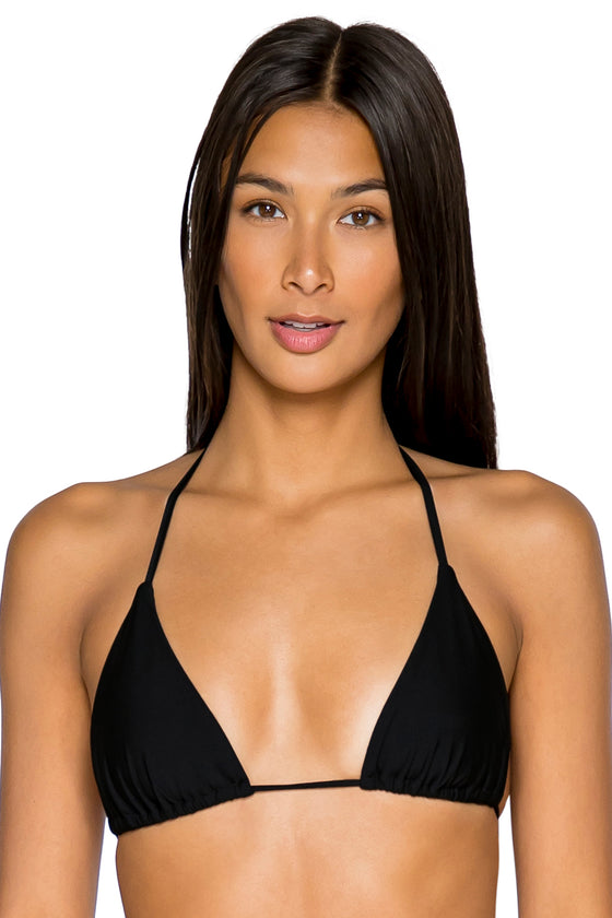 B Swim Black Out Bermuda Triangle Bikini Top