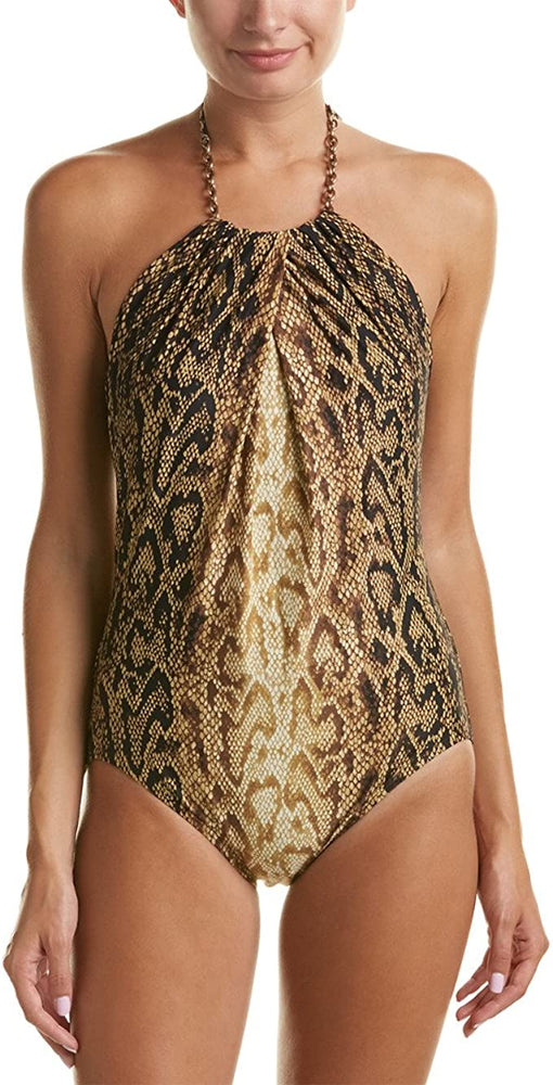
                      
                        Coco Reef Mahogony High Neck Chain Hardware One Piece
                      
                    