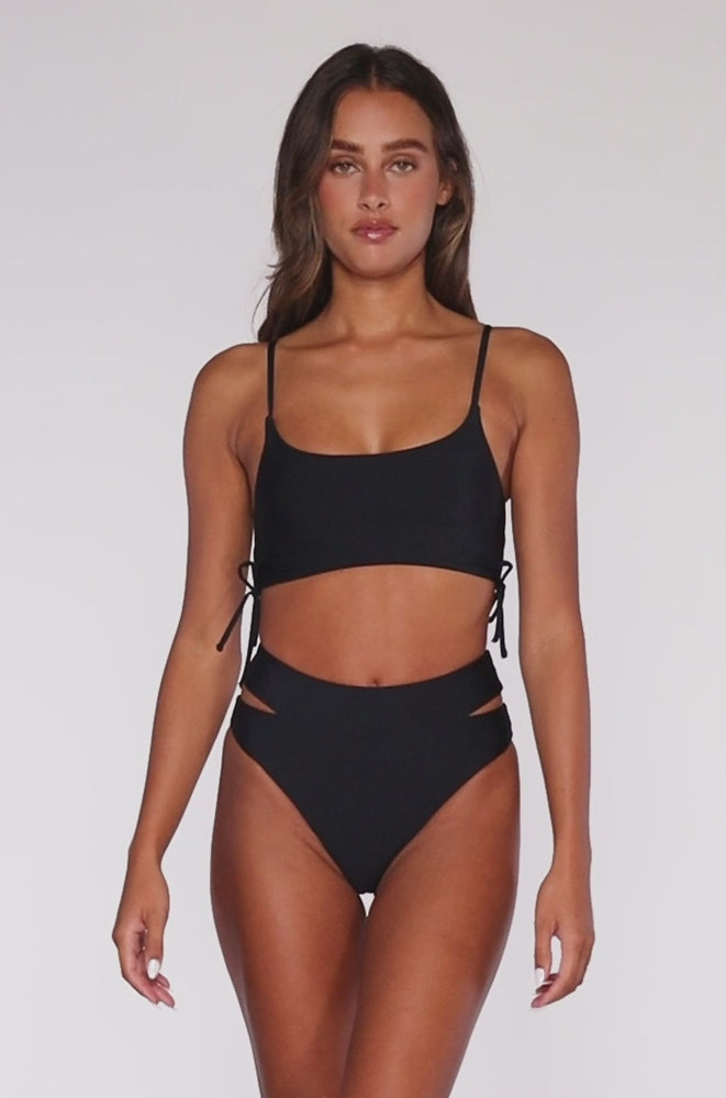 
                      
                        Load and play video in Gallery viewer, B Swim Black Out Adeline Bikini Top
                      
                    