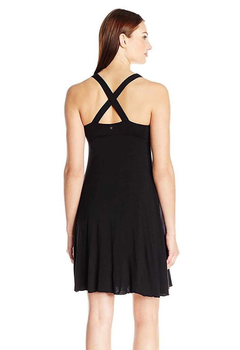 Skye Black Phoebe Halter Dress Cover Up
