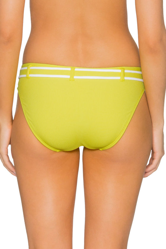 Swim Systems Women's Lemon Drop Zuma Belted Hipster Bikini Bottom