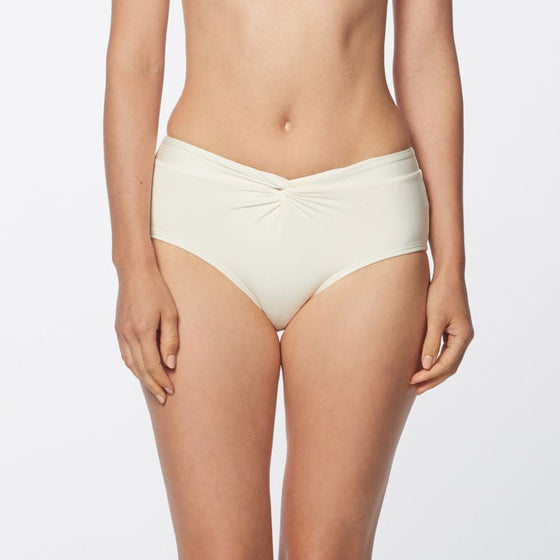 Carmen Marc Valvo Classic Solids Hipster Bikini Bottom Ivory