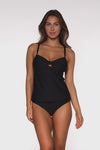 Sunsets Black Maeve Tankini Top Cup Sizes E to H