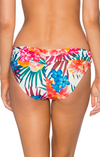 Sunsets Women's Fiji Flora Unforgettable Shirred Hipster Bikini Bottom