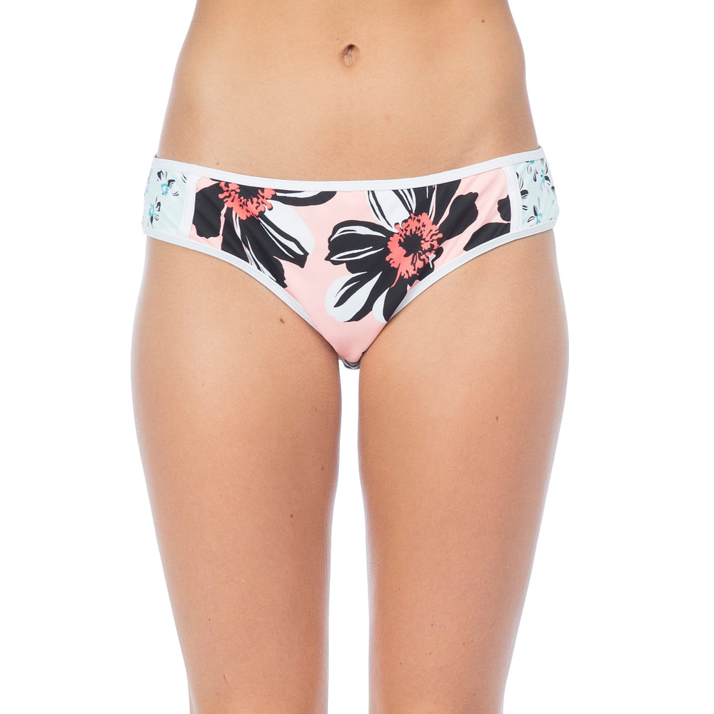 Hobie Women's So Poppy Together Boy Cut Hipster Bikini Bottom - eSunWear.com