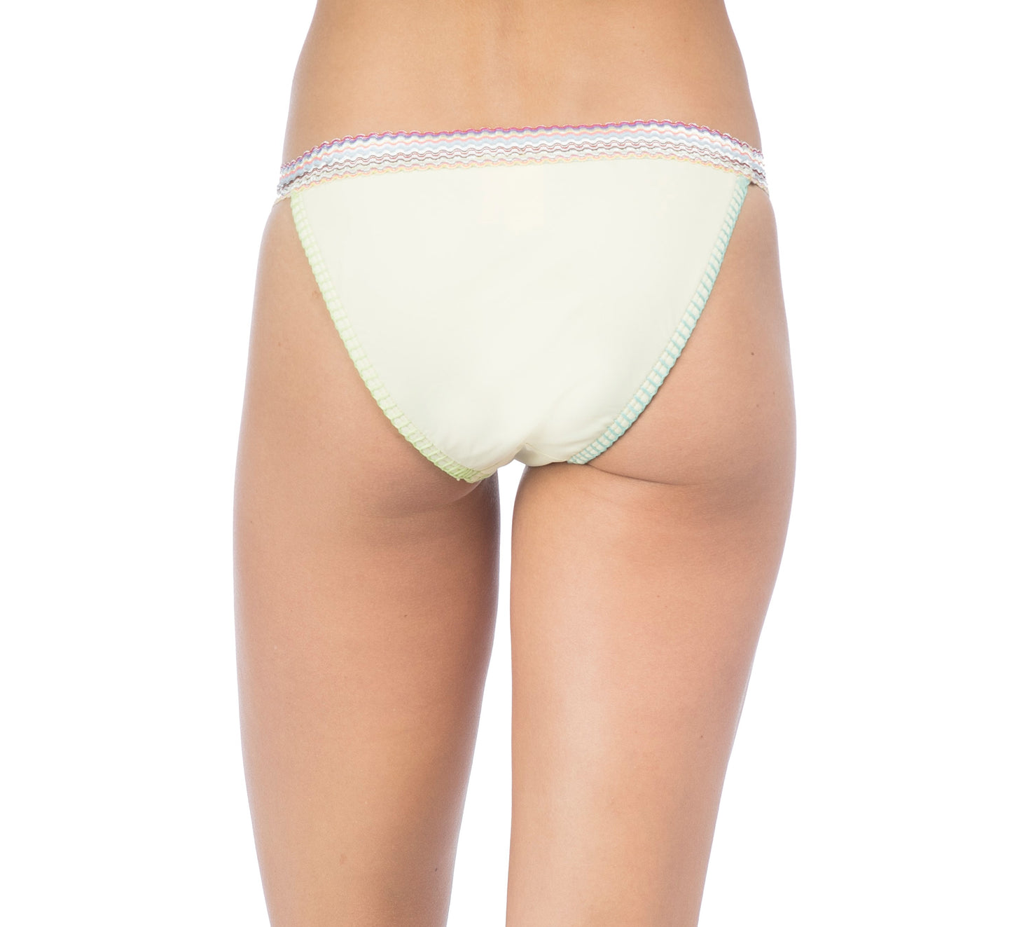 Hobie Women's Lets Stitch Together Hipster Bikini Bottom Lemon Fizz - eSunWear.com