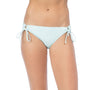 Hobie Women's Crystal Blue Solid Adjustable Hipster Bikini Bottom