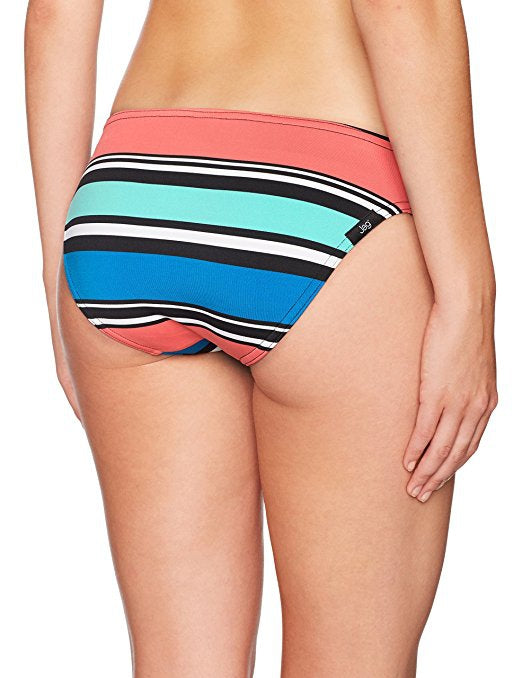 Jag Swim Variegated Stripe Cobalt Blue Retro Bikini Bottom