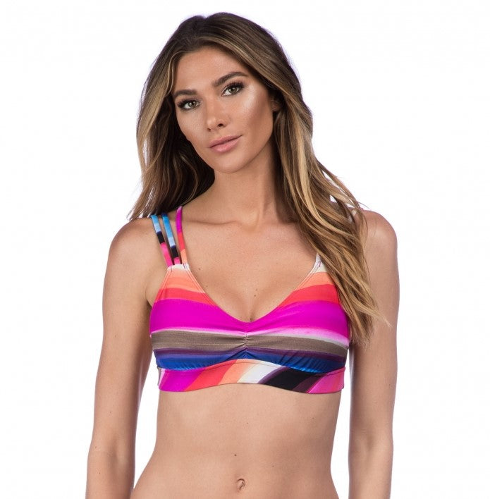 La Blanca Over The Horizon Multi Strap Bralette Bikini Top