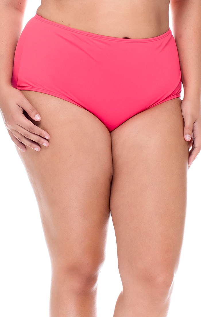 Sunsets Curve Plus Size Lover's Coral The High Road Bikini Bottom
