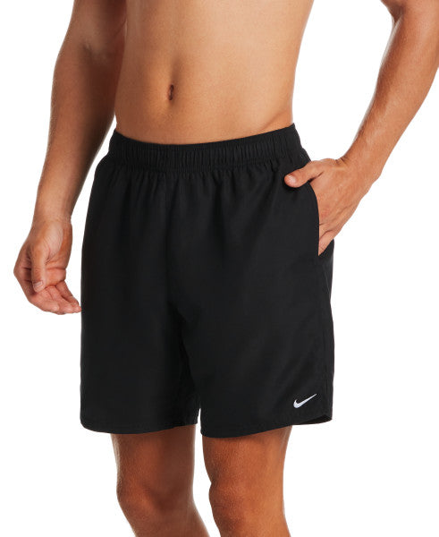 Nike Swim Men's Solid Lap 7-inch Volley Shorts Black