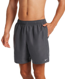  Nike Swim Men's Essential Lap 7" Volley Shorts Solid Iron Grey