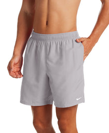  Nike Swim Men's Essential Lap 7" Volley Shorts Solid Smoke Grey