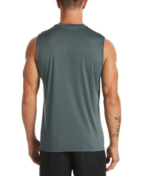 Nike Swim Men's Sleeveless Hydroguard Swim Shirt Iron Grey