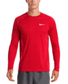 Nike Swim Men's Long Sleeve Hydroguard Swim Shirt University Red
