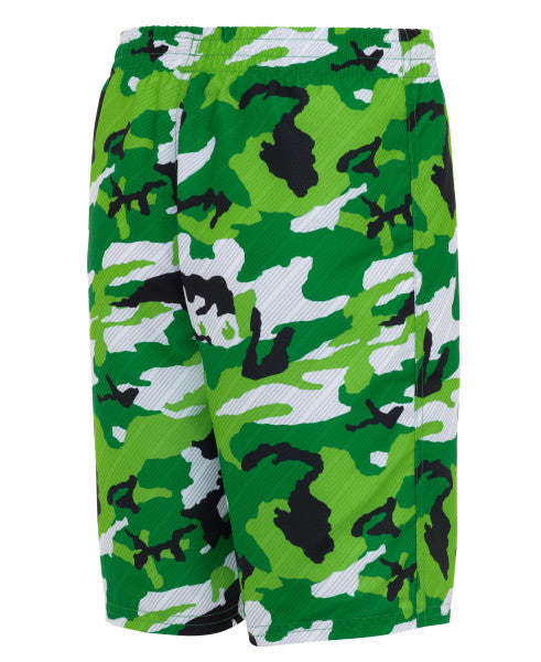 Nike Swim Boys' Camo Lap 8" Volley Board Shorts Stadium Green