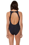 Bleu Rod Beattie Get In Line Hi Neck Tank One Piece Black - eSunWear.com