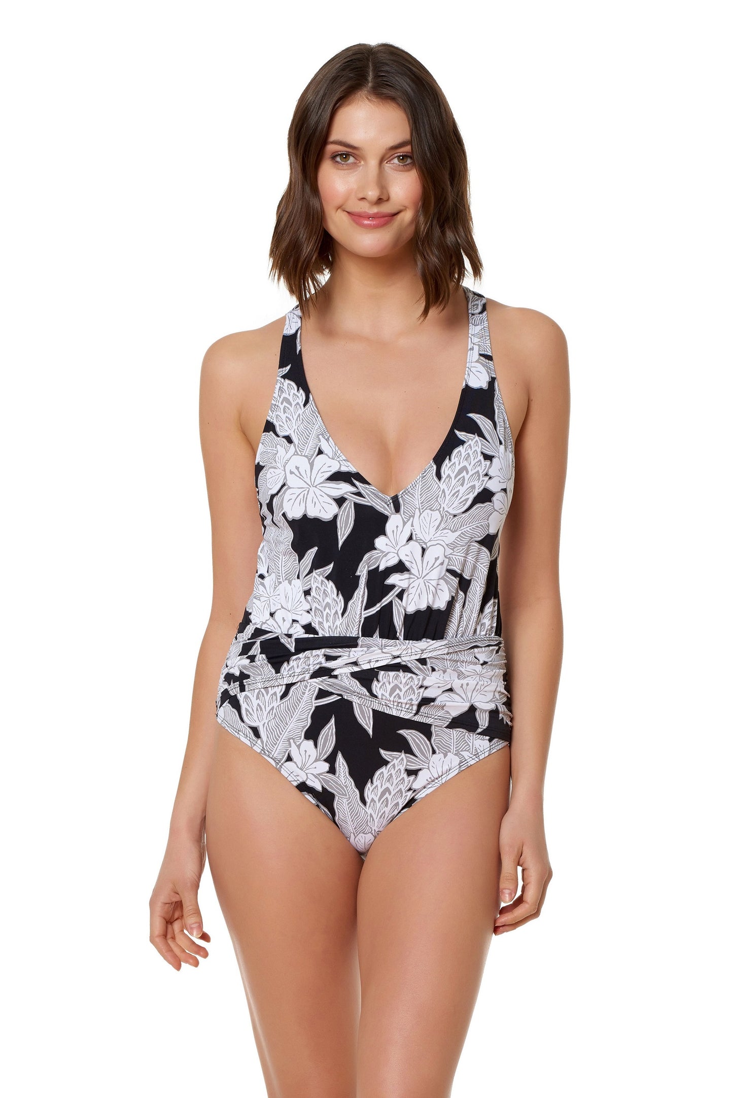 Bleu Rod Beattie Swept Away Plunge One Piece - eSunWear.com