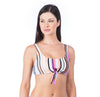 Kenneth Cole Reaction Over The Rainbow Tie Front Bikini Top