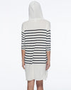 Skye Zahra Cotton Striped Hooded Cover Up