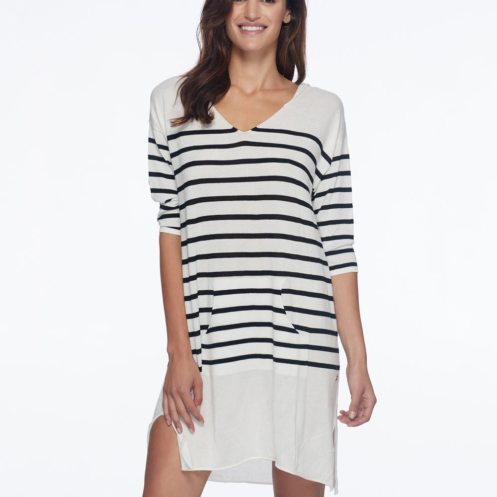 
                      
                        Skye Zahra Cotton Striped Hooded Cover Up
                      
                    