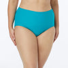 Coco Reef Plus Size Classic Solids Topaz Teal High Waist Bikini Bottom - eSunWear.com